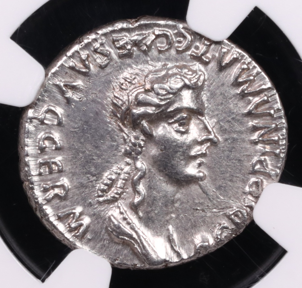 AD 37-41 Caligula Silver Denarius NGC Choice Extremely Fine
