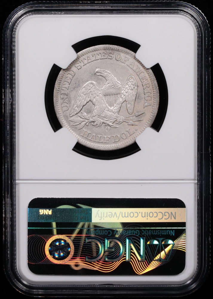 1854-O Seated Liberty Half Dollar SS Republic NGC Shipwreck Effect Reverse in Holder 1854-O Seated Liberty Half Dollar SS Republic NGC Shipwreck Effect Reverse in Holder