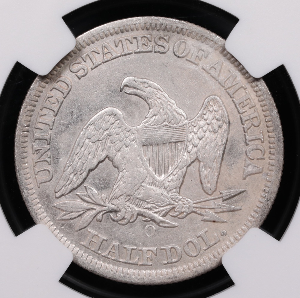 1854-O Seated Liberty Half Dollar SS Republic NGC Shipwreck Effect Reverse 1854-O Seated Liberty Half Dollar SS Republic NGC Shipwreck Effect Reverse