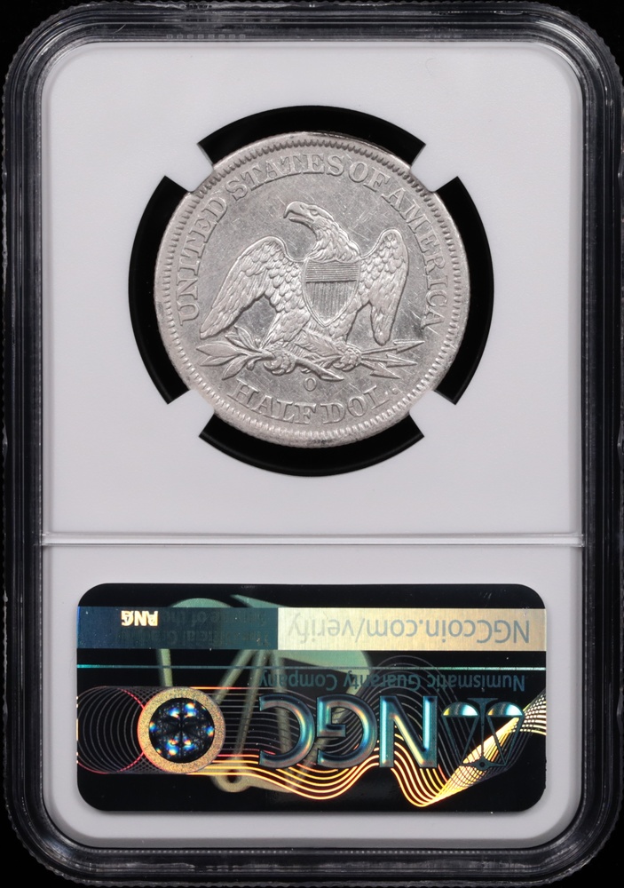 1857-O Seated Liberty Half Dollar SS Republic Shipwreck Effect NGC Reverse in Holder 1857-O Seated Liberty Half Dollar SS Republic Shipwreck Effect NGC Reverse in Holder