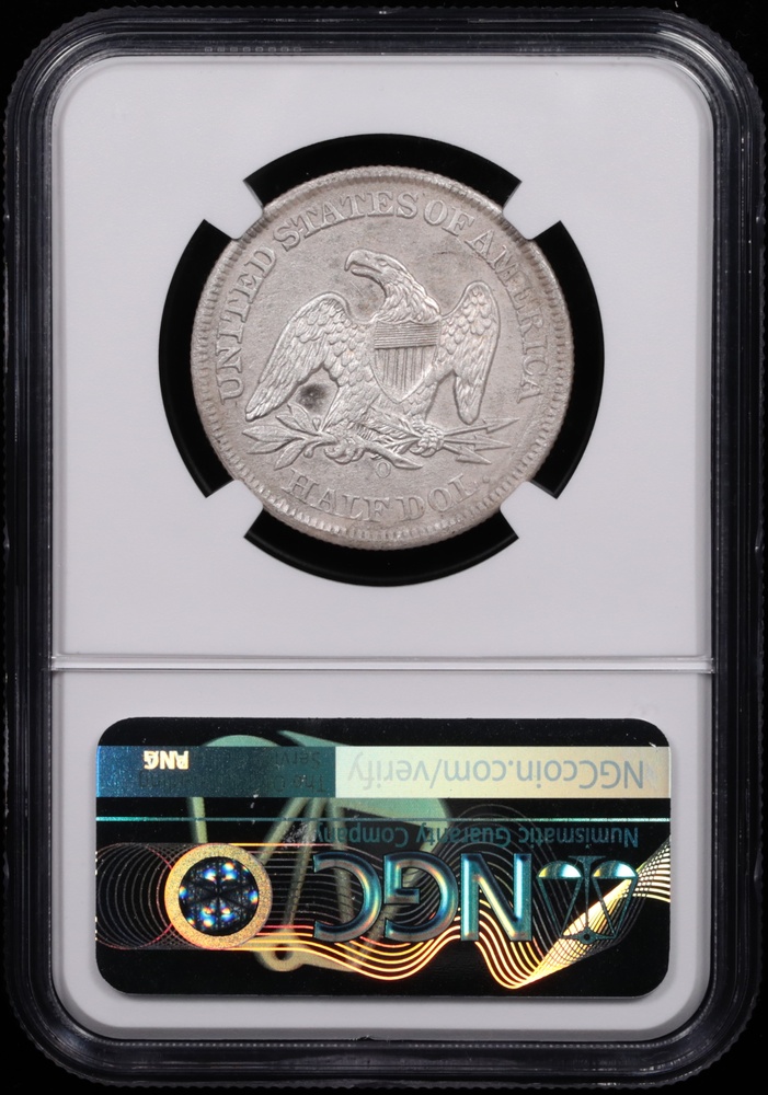 1859-O Seated Liberty Half Dollar SS Republic Shipwreck Effect NGC Reverse in Holder 1859-O Seated Liberty Half Dollar SS Republic Shipwreck Effect NGC Reverse in Holder