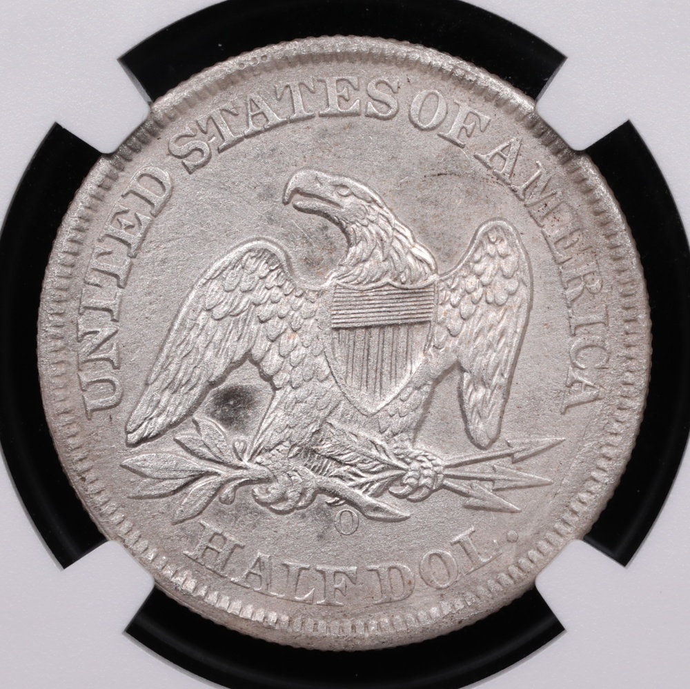 1859-O Seated Liberty Half Dollar SS Republic Shipwreck Effect NGC Reverse 1859-O Seated Liberty Half Dollar SS Republic Shipwreck Effect NGC Reverse