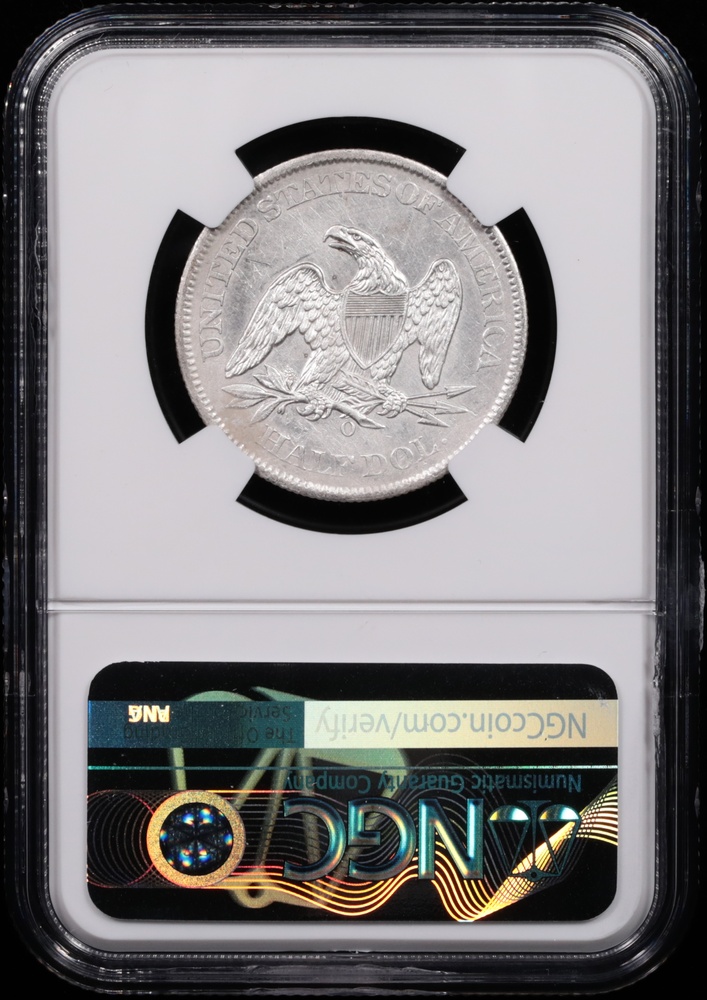 1860-O Seated Liberty Half Dollar SS Republic Shipwreck Effect NGC Reverse in Holder 1860-O Seated Liberty Half Dollar SS Republic Shipwreck Effect NGC Reverse in Holder