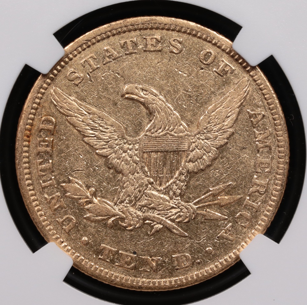 1847 $10 Liberty Gold NGC SS Republic XF-40 Reverse in Holder 1847 $10 Liberty Gold NGC SS Republic XF-40 Reverse in Holder