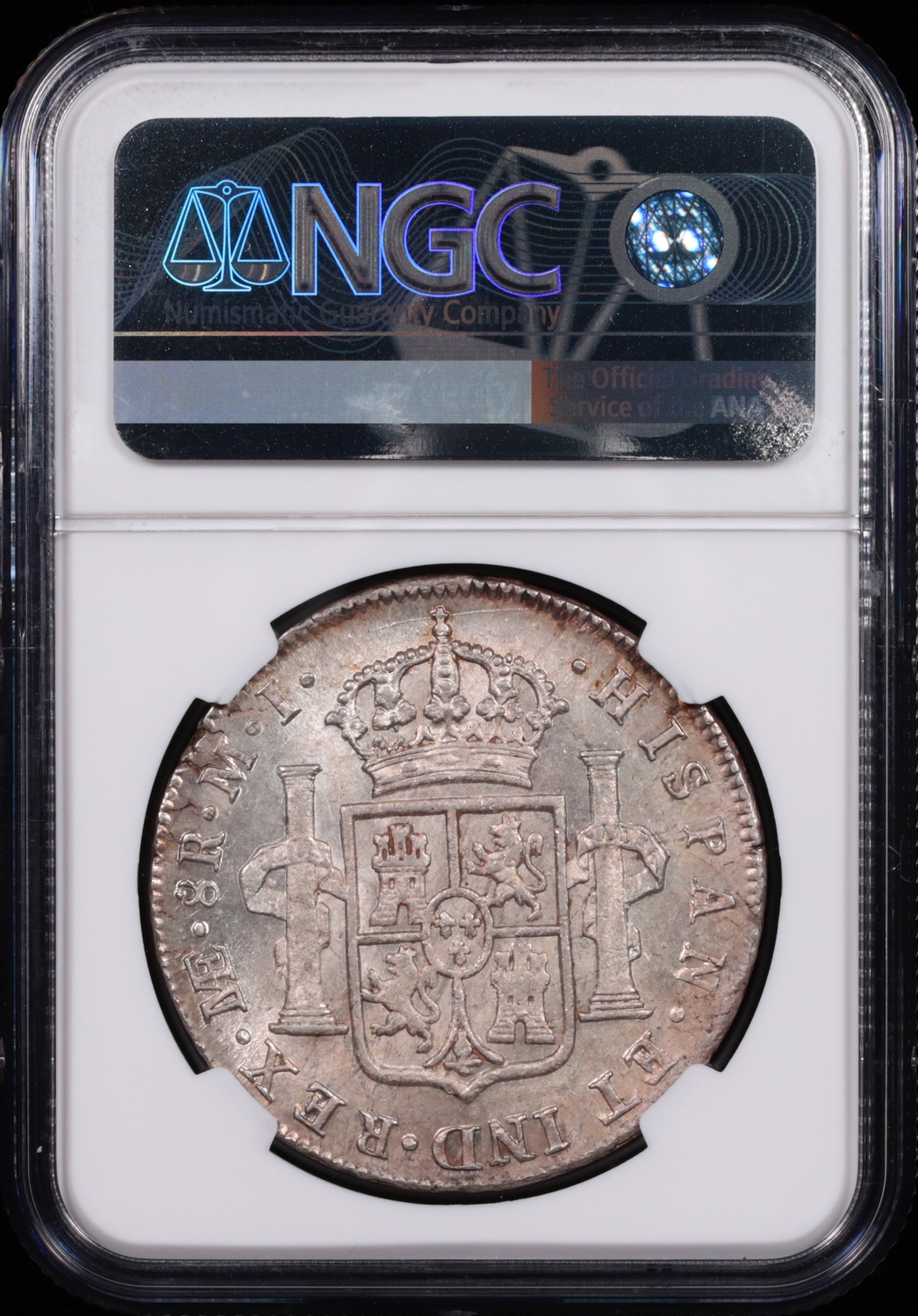 1787/6 Lima, Peru 8 Reale NGC MS-64 Reverse in Holder 1787/6 Lima, Peru 8 Reale NGC MS-64 Reverse in Holder