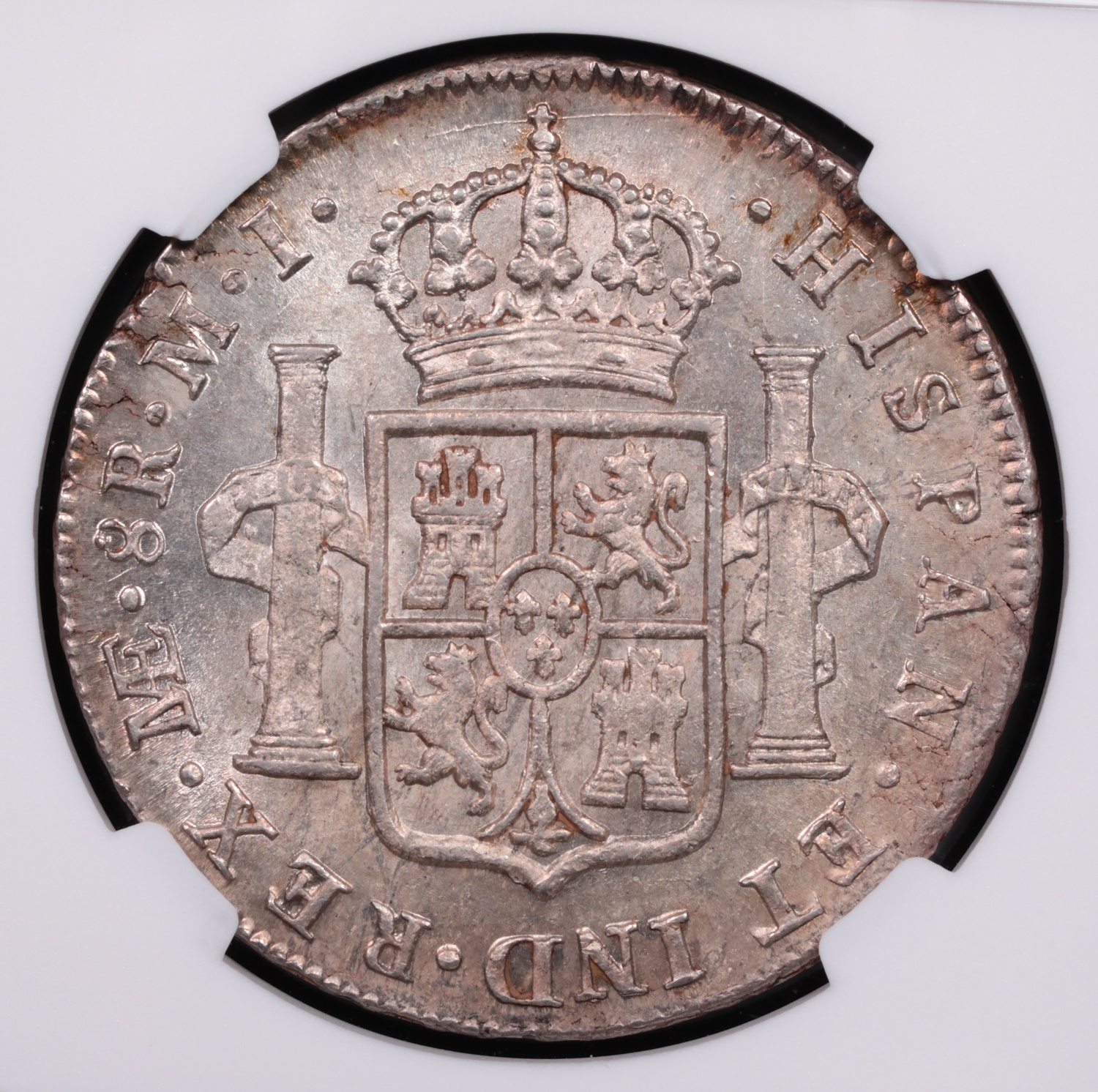 1787/6 Lima, Peru 8 Reale NGC MS-64 Reverse 1787/6 Lima, Peru 8 Reale NGC MS-64 Reverse