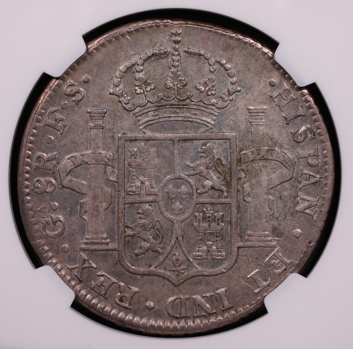 1821 Guadalajara, Mexico 8 Reale NGC AU-58 Reverse 1821 Guadalajara, Mexico 8 Reale NGC AU-58 Reverse