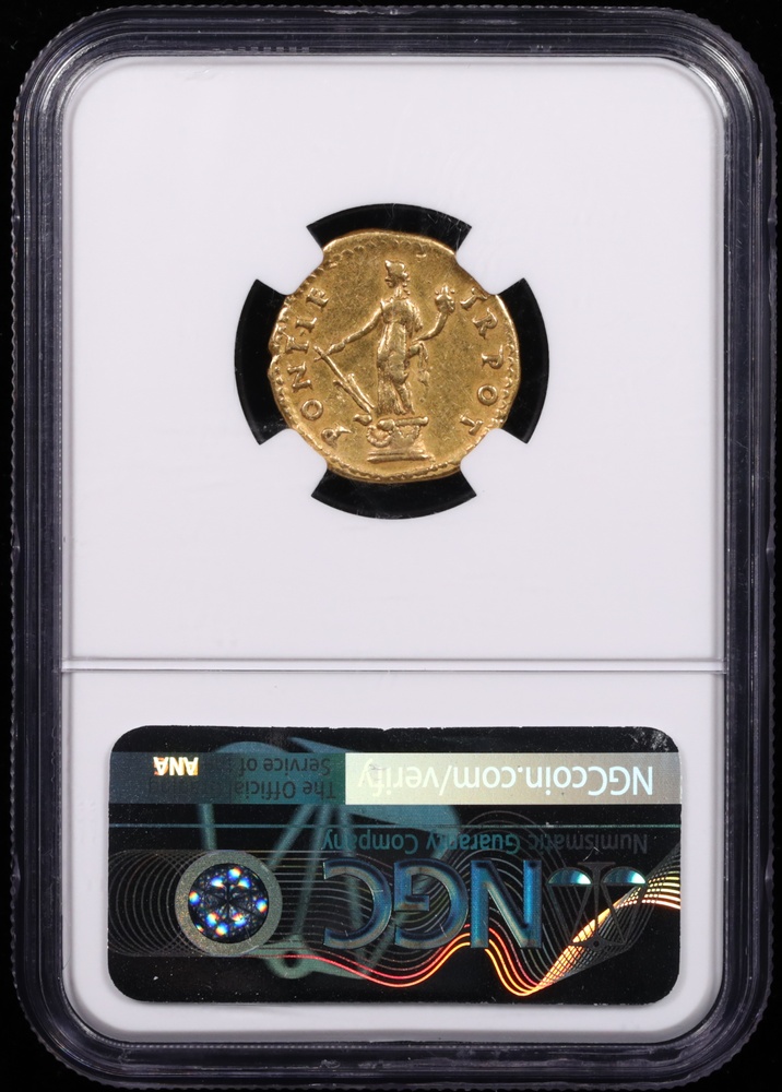 79-81 AD Roman Empire Titus Gold Aureus NGC Choice Very Fine 5x2 Reverse in Holder 79-81 AD Roman Empire Titus Gold Aureus NGC Choice Very Fine 5x2 Reverse in Holder