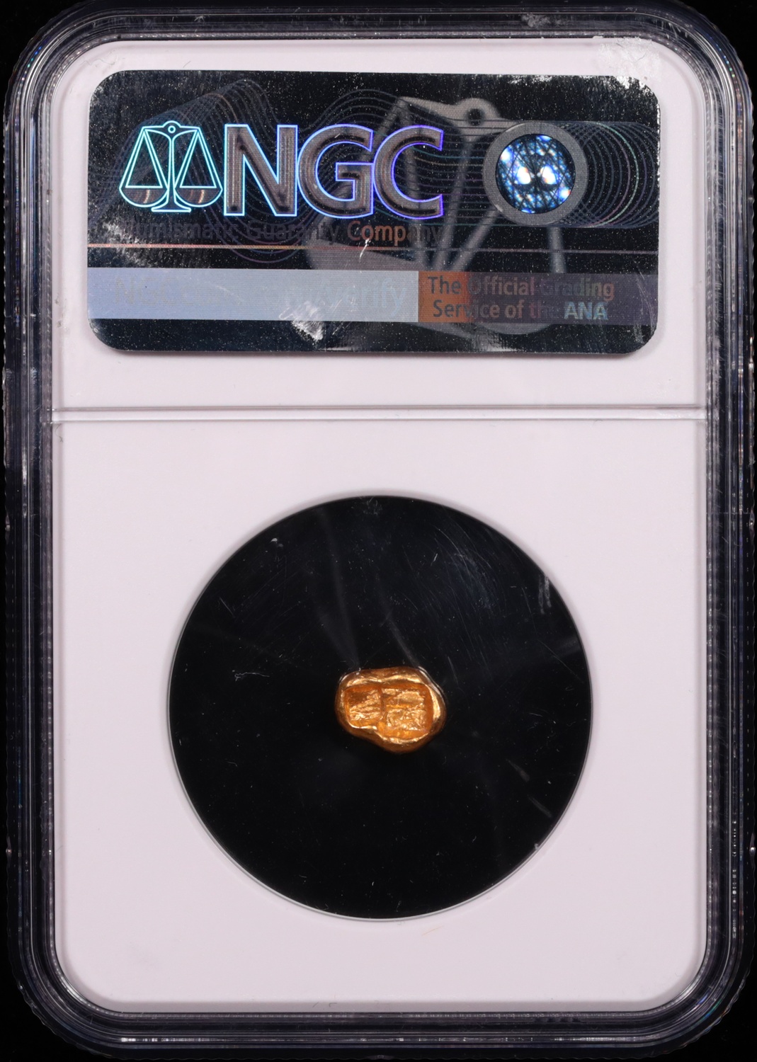 561-546 BC Lydia Croesus Gold Sixth-Stater NGC Choice About Uncirculated★ 5x5 Reverse in Holder 561-546 BC Lydia Croesus Gold Sixth-Stater NGC Choice About Uncirculated★ 5x5 Reverse in Holder