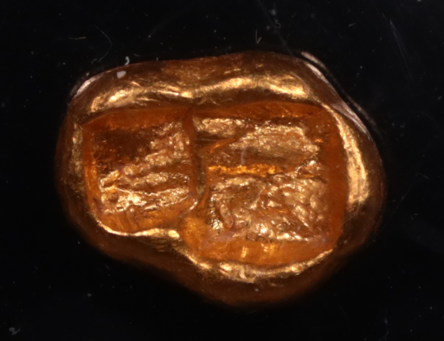 561-546 BC Lydia Croesus Gold Sixth-Stater NGC Choice About Uncirculated★ 5x5 Reverse 561-546 BC Lydia Croesus Gold Sixth-Stater NGC Choice About Uncirculated★ 5x5 Reverse
