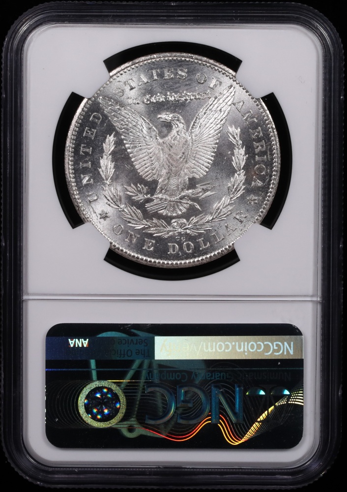 1878-CC Morgan Silver Dollar NGC MS-65 Reverse in Holder