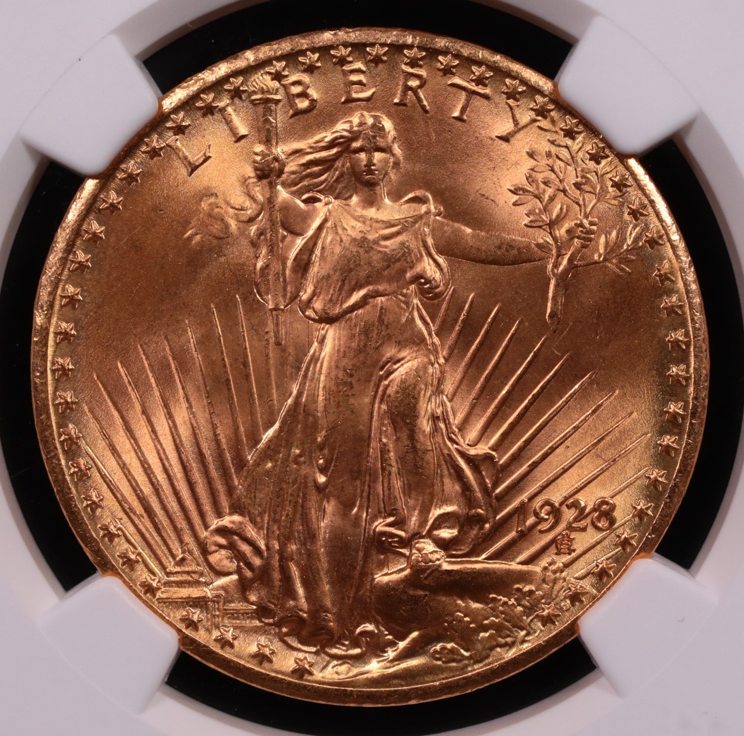 1928 $20 Saint-Gaudens Gold NGC MS-66+ CAC Obverse 1928 $20 Saint-Gaudens Gold NGC MS-66+ CAC Obverse