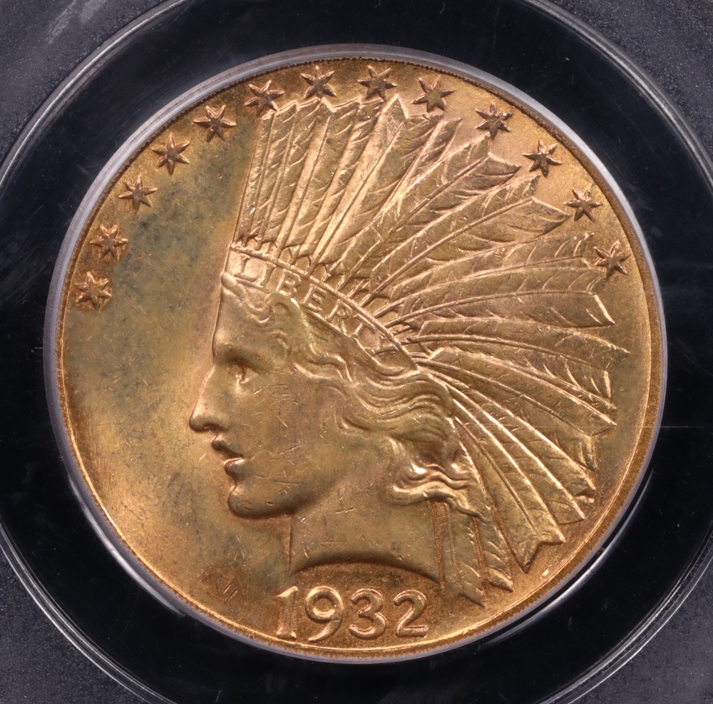 1932 $10 Indian Gold PCGS MS-62