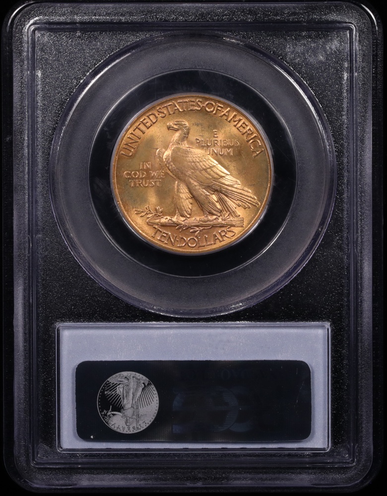 1932 $10 Indian Gold PCGS MS-62 Reverse in Holder