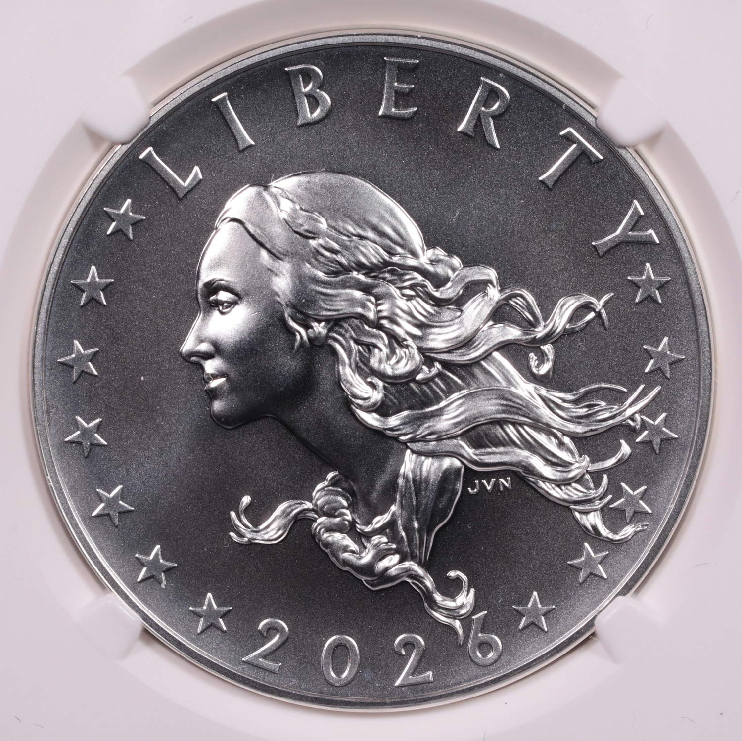 2026 Flowing Hair Liberty Silver Medal NGC SP-69 Early Releases Obverse 2026 Flowing Hair Liberty Silver Medal NGC SP-69 Early Releases Obverse