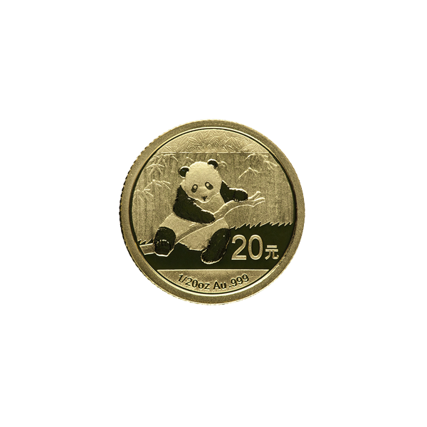 1/20 oz Gold Chinese Panda Reverse 1/20 oz Gold Chinese Panda Reverse