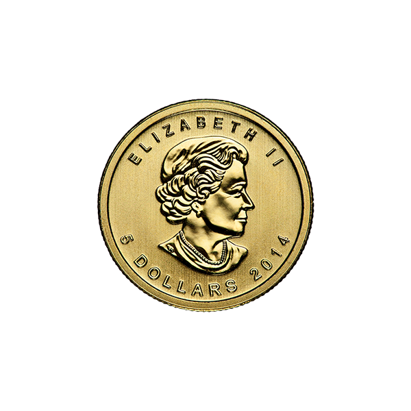 1/10 oz Gold Canadian Maple Leaf