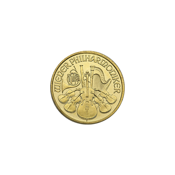 1/10-oz Gold Austrian Philharmonic (Random Year)