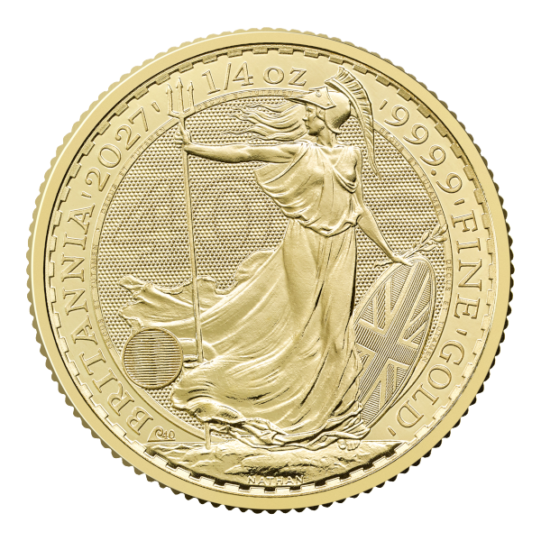 2027 1/4-oz Gold British Britannia Reverse 2027 1/4-oz Gold British Britannia Reverse
