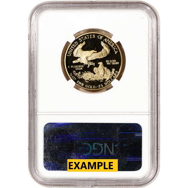 1/2-oz Gold American Eagle NGC PF-70 Reverse in Holder 1/2-oz Gold American Eagle NGC PF-70 Reverse in Holder