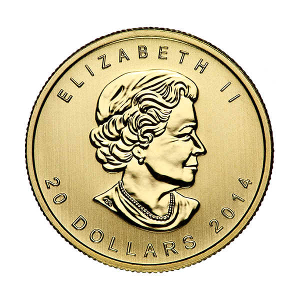 1/2-oz Gold Canadian Maple Leaf (Random Year)