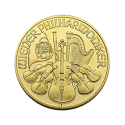 1/2-oz Gold Austrian Philharmonic (Random Year)