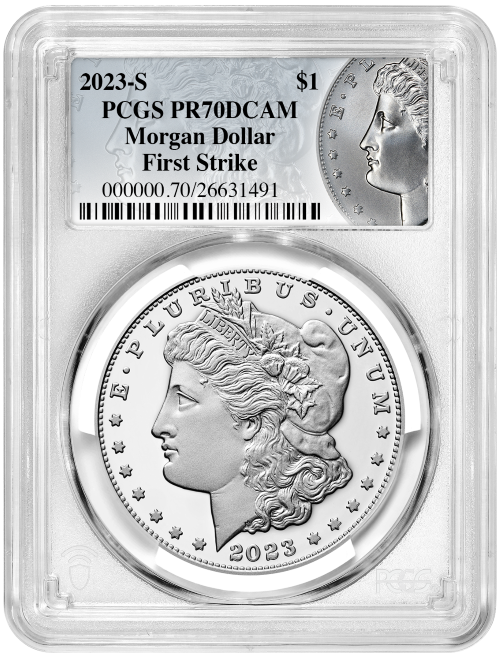 2023-S | Morgan & Peace Silver Dollar | Two-Coin Set |  PCGS Proof-70 First Strike