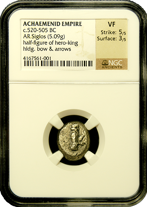 Achaemenid | Silver Siglos | VF 5x3 | In Holder