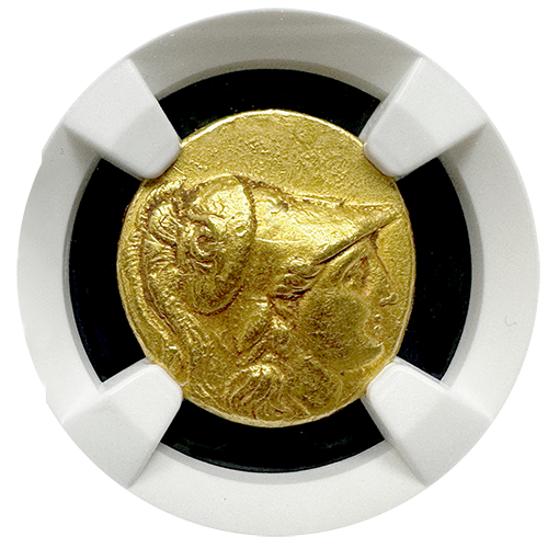 Alexander the Great | Gold Stater | NGC | AU 4X2 | Obverse Alexander the Great | Gold Stater | NGC | AU 4X2 | Obverse