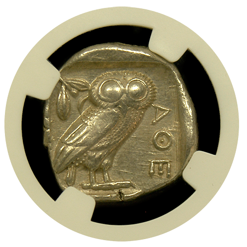 Attica Athens Silver Owl Tetradrachm Fine Style AU 4x5
