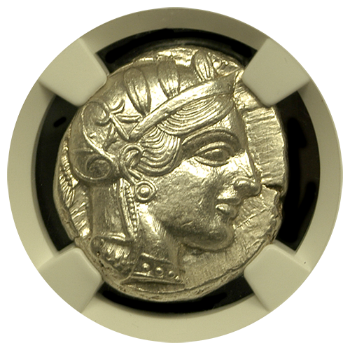 Silver Owl Tetradrachm | Mint State Star | Obverse Silver Owl Tetradrachm | Mint State Star | Obverse