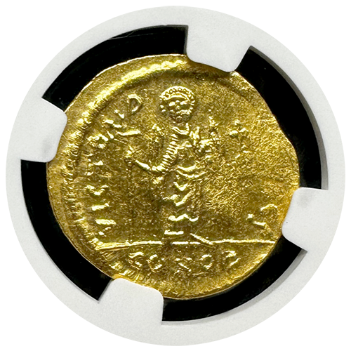 Maur. Tiberius | Gold Solidus | Mint State 3x4 | Reverse Maur. Tiberius | Gold Solidus | Mint State 3x4 | Reverse