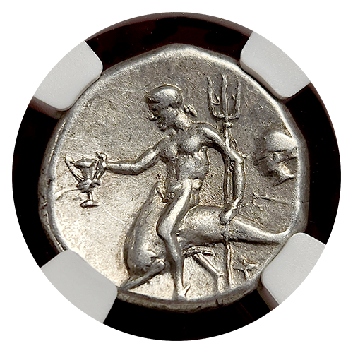 Calabria Taras Didrachm Choice Very Fine