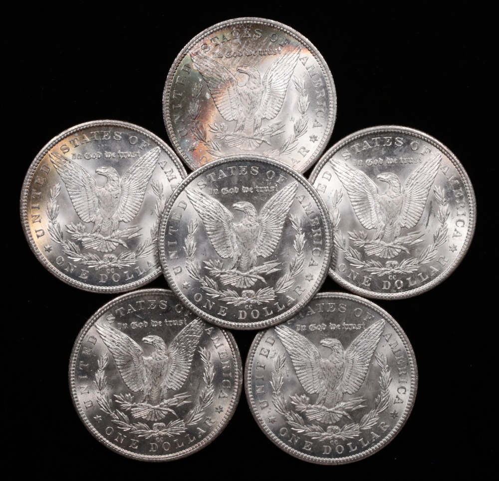 CC Morgan Dollars Brilliant Uncirculated Reverse Collage
