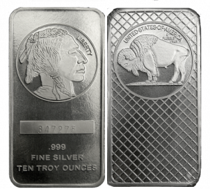 Silver Bar - 50 Troy Oz, .999 Pure 