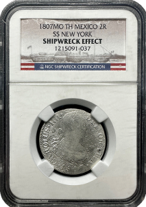 Mexico | S.S. New York | 2 Reales | Austin Coins