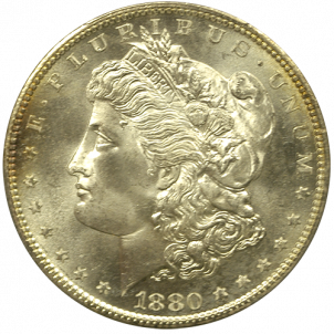 1880-S Morgan Silver Dollar PCGS MS-66