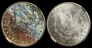 1881-S モルガン銀貨 MS67 NGC PQ *7412 アメリカ 1881年（S）1
