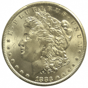 1883-CC Morgan Silver Dollar PCGS/NGC MS-64 Quality