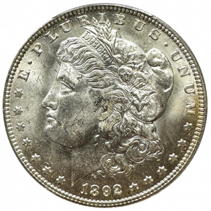 1892 | Morgan Silver Dollar | Silver Dollar | Austin Coins