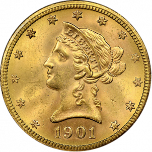 SKU #159538 $10 Liberty Gold Eagle MS-62 NGC/ PCGS Random