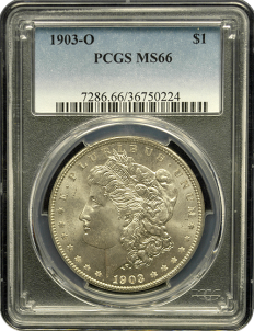 1903 Morgan Dollar モルガンダラー 1903 Morgan Silver Dollar BU For Sale - Bullion Shark