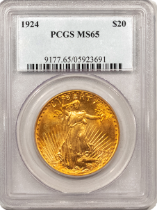 $20 Saint-Gaudens Gold Coin NGC/PCGS MS-65 | Austin Coins