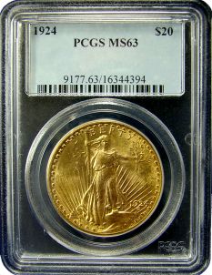 $20 Saint-Gaudens Gold Coin NGC/PCGS MS-63 | Austin Coins