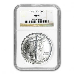 2012 Silver Eagle NGC Certified MS69 Early Releases 