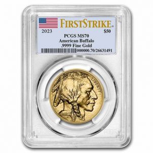 MS-70 NGC/PCGS 1-oz 2023 Gold American Buffalo | Austin Rare Coins 