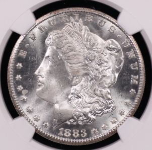 1883-CC Morgan Silver Dollar NGC MS66+ | Austin Coins