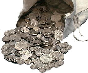 $1000 bag silver coins