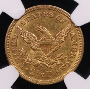 nico☆ 1845 $2.5 Liberty Head Quarter Eagle – NGC MS62 | Austin Coins
