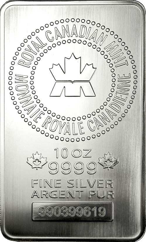 Royal Canadian Mint Silver Bars 100 oz | Austin Coins